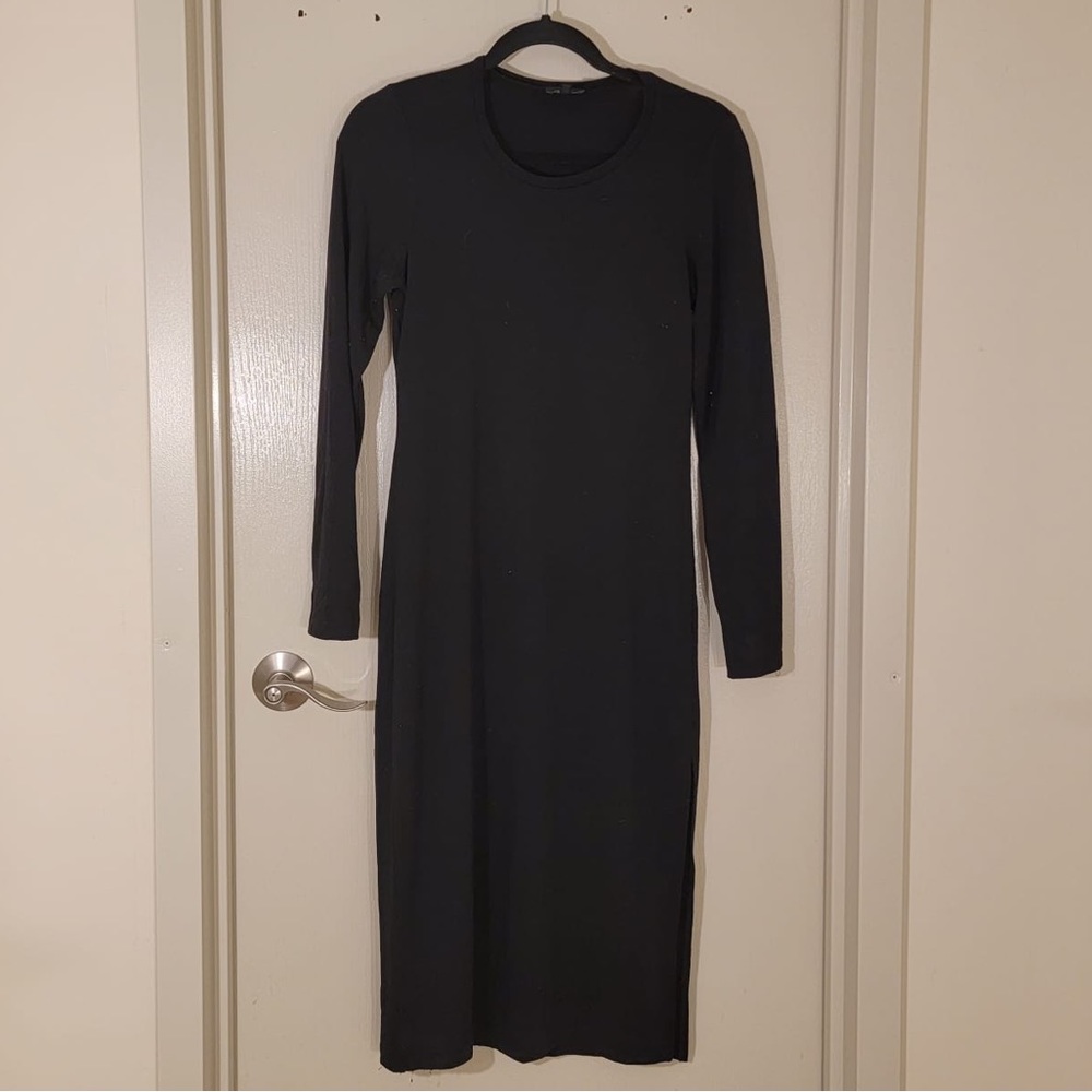 Aritzia Wilfred Free Black Long Sleeve Slip Size Large
